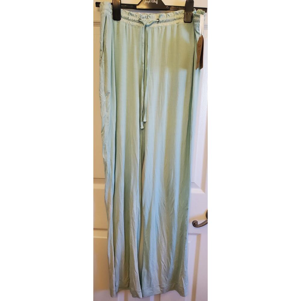 Faceplant Dreams Bamboo Pajama Pants - Aqua, Medium FADED EUC